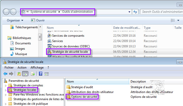 comment avoir les privilege d administrateur windows 7