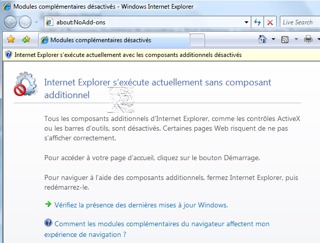 Impossible d'accéder à des sites sécurisés - Internet Explorer