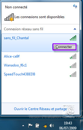 Probleme Connexion Wifi Livebox Vista