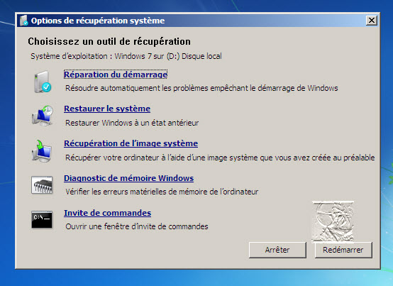 comment reparer windows 7 avec dvd