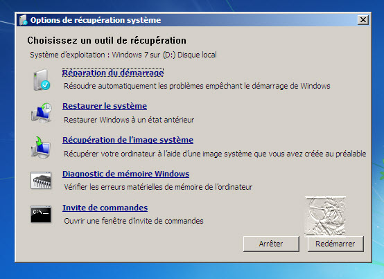 comment reparer le demarrage windows 7 sans cd