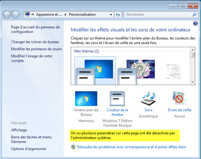 Modifier Apparence Windows Vista